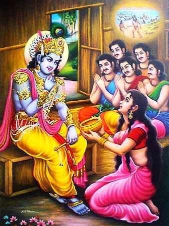 Read more about the article Lord Krishna Saves the Pandavas from Durvasa Muni’s Wrath: Durvasa Muni  and cooking pot of Draupadi