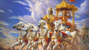 Read more about the article Krishna’s Divine Protection: The Chariot of Arjuna