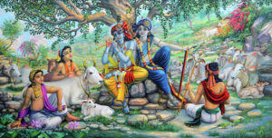 Read more about the article HERE IS KRISHNA, AND OVER THERE IS MAYA: A TALE OF BALARAMA AND THE COWHERD BOYS